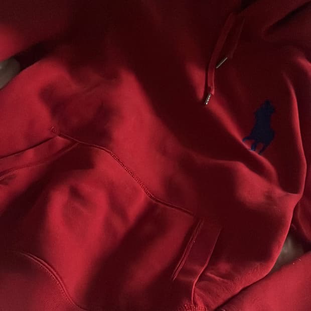 폴로 레드  빅포니 후드티 판매합니다!