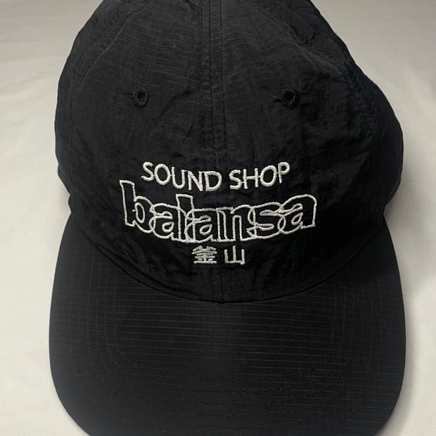 balansa 발란사 나일론 모자 블랙 볼캡 캠프캡