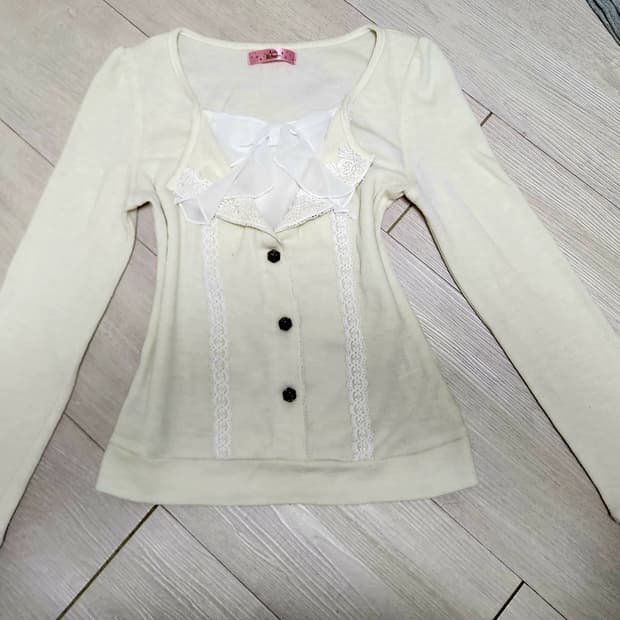 유일매물 앙크루즈 고전 00s 히메갸루 니트 블라우스