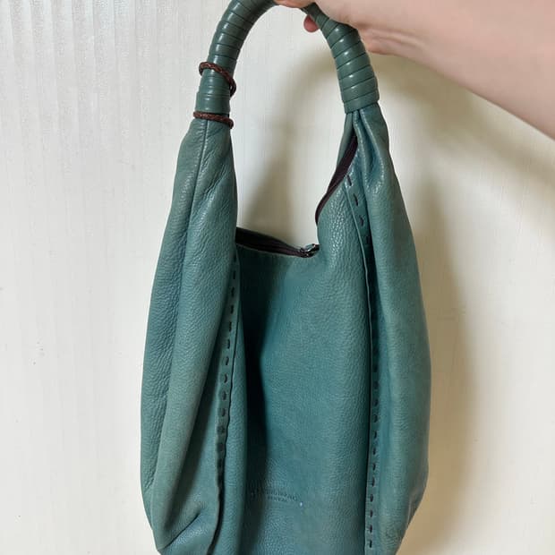 Kazuyo nakano leather bag mint