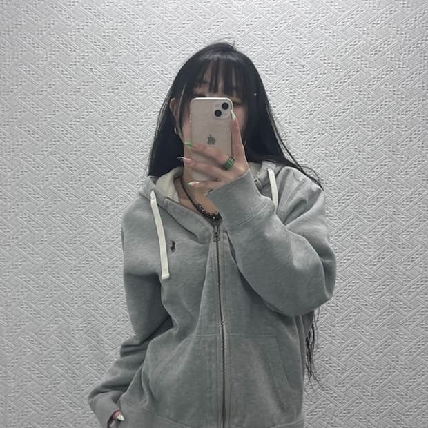 폴로 랄프로렌 캐주얼 윈터베이직 약기모 후드집업 L C08896