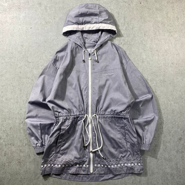 [L] 90s Courreges 꾸레쥬 코튼 후드 사파리 자켓