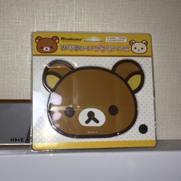 [새상품] 고전문구 리락쿠마 rilakkuma 미끄럼 방지패드