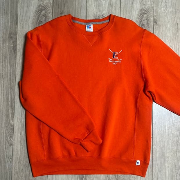 Russel 러셀 오렌지 맨투맨 L