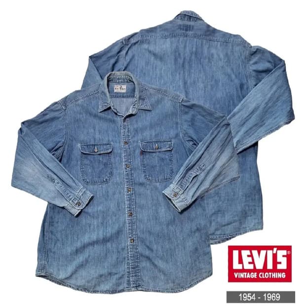 (L) LVC 60s OG 리바이스데님셔츠 리바이스오렌지탭 levis
