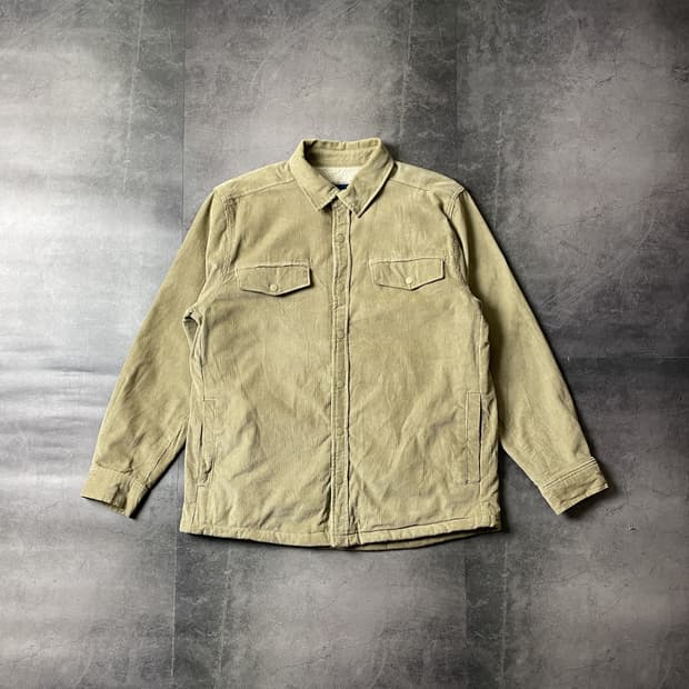 UNKNOWN 빈티지 베이지 코듀로이 셰르파 셔츠자켓 A00444