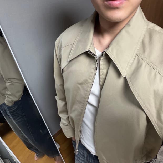 Lmood 햄튼 치노 블루종 자켓 베이지