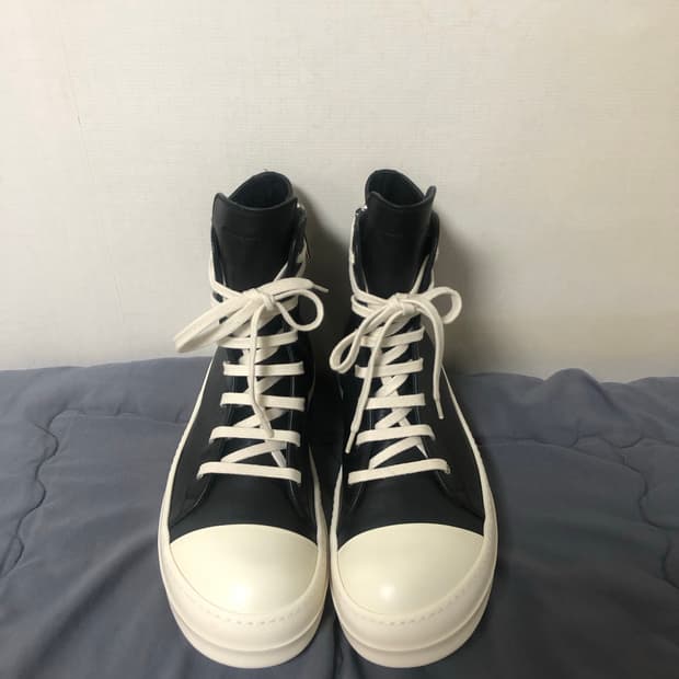 릭오웬스 17FW GLITTER 라몬즈 하이 42 LPO    