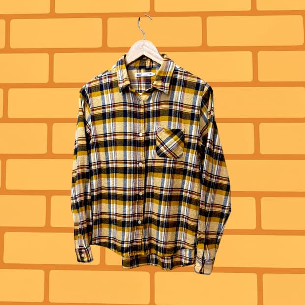세븐데이즈이즈선데이 플란넬 체크 셔츠 (M)