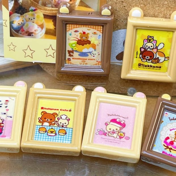 리락쿠마 데코덴 파츠 DIY 재료 6개 일괄 | 미니어처 장식