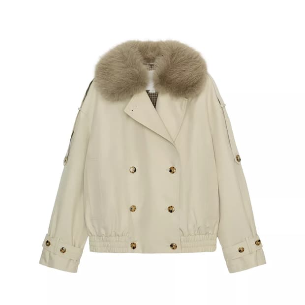 자라 숏 트렌치코트 