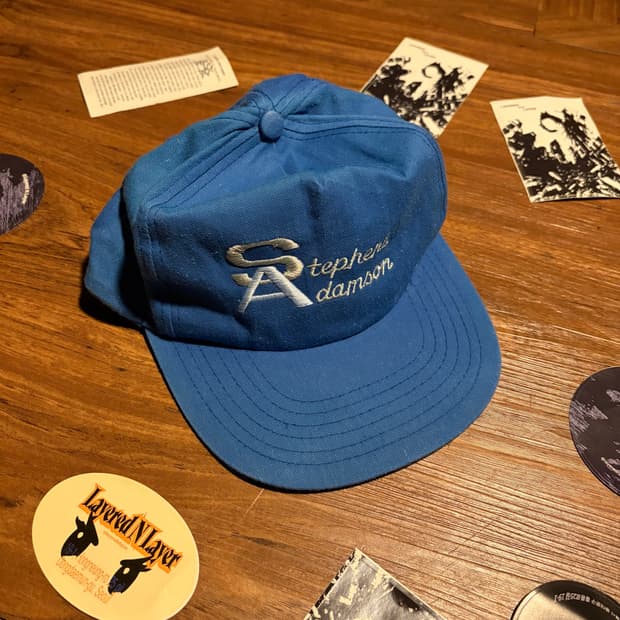 90S ARTCOM SPORTSWEAR 자수 블루 캡프캡