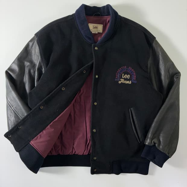 Lee 리 90‘s 카우스킨 바시티 자켓