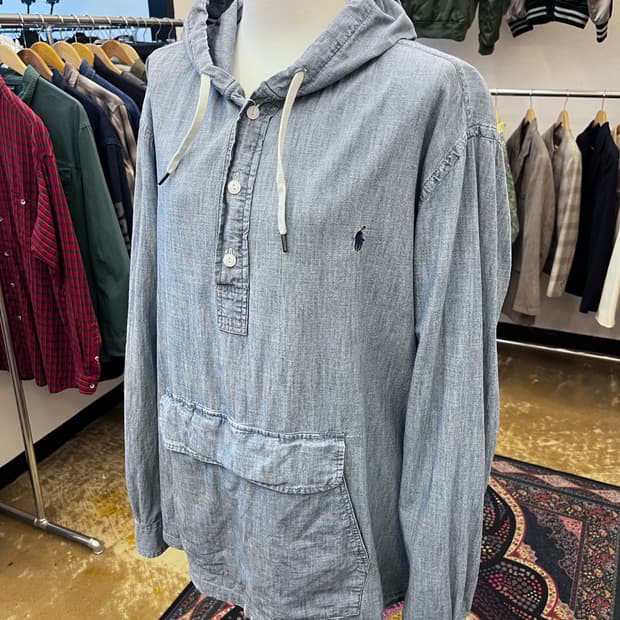 폴로 랄프 로렌 버튼 데님 아노락