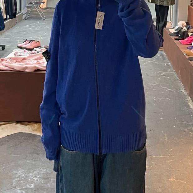 스톤아일랜드 나일론 후드 니트집업 H1848