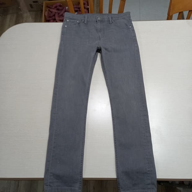 31 리바이스511 워싱 스판 슬림일자진 그레이 31-493