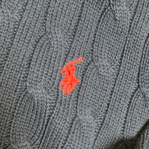 폴로 랄프로렌 케이블 니트 네이비 색상 XL