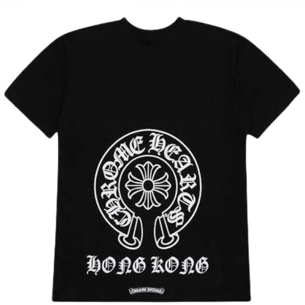 (L) 크롬하츠 홀스슈 로고 티셔츠 블랙 - 홍콩