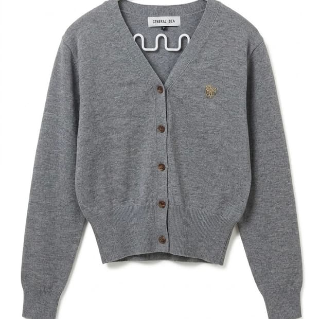 🤍제너럴 아이디어 그레이 브이넥 가디건🤍