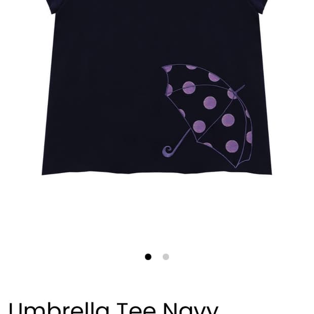 oshigh umbrella tee navy