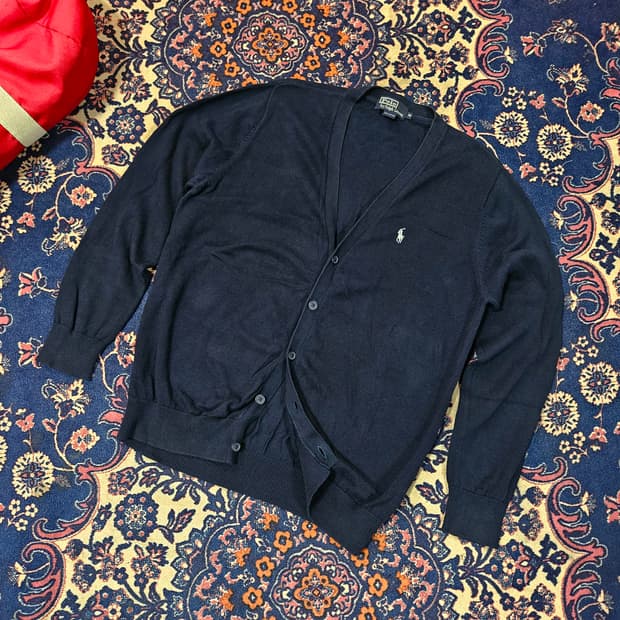 폴로랄프로렌 빈티지 화이트 자수