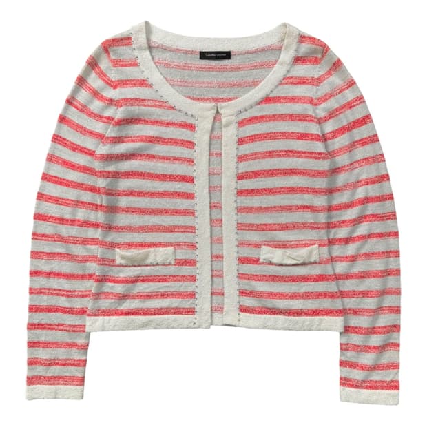 vintage glitter stirped cardigan