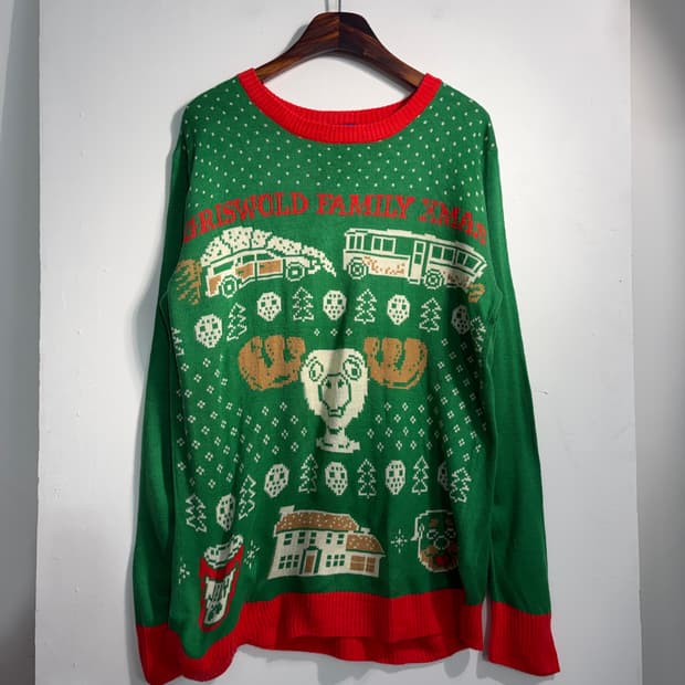 U.S.A. 크리스마스 어글리 니트 루돌프 L