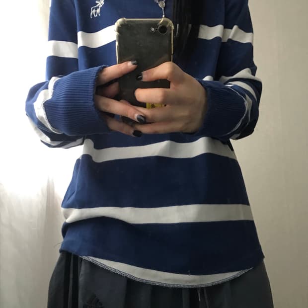 아베크롬비 스트라이프 롱슬리브