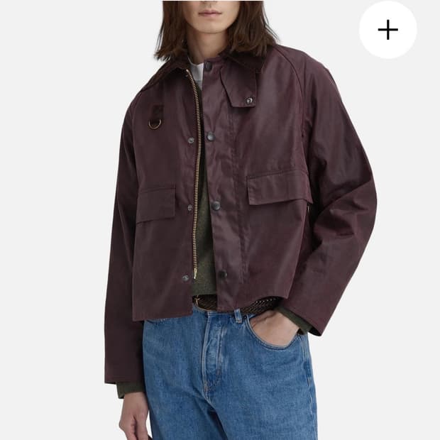 barbour spey bordeaux xs size 바버스페이 왁스