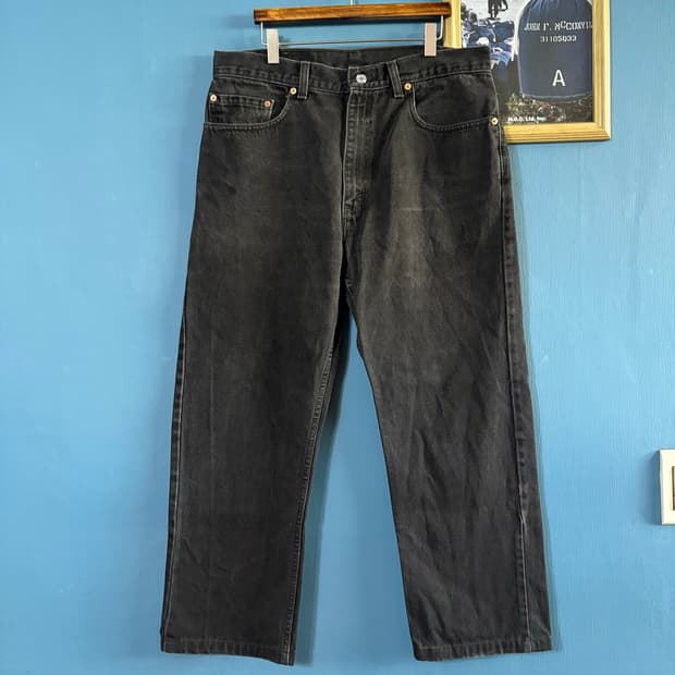 90s Levi's 505 Black denim pant.