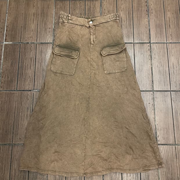 Zara 자라 하구미모리걸할메카지 보헤미안y2k 밀리터리 롱스커트