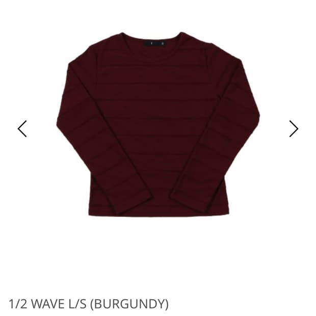  사파리스팟 1/2 WAVE L/S (BURGUNDY)