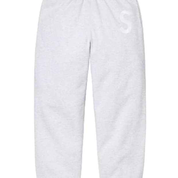 24FW 슈프림 S로고 스웻팬츠 애쉬그레이