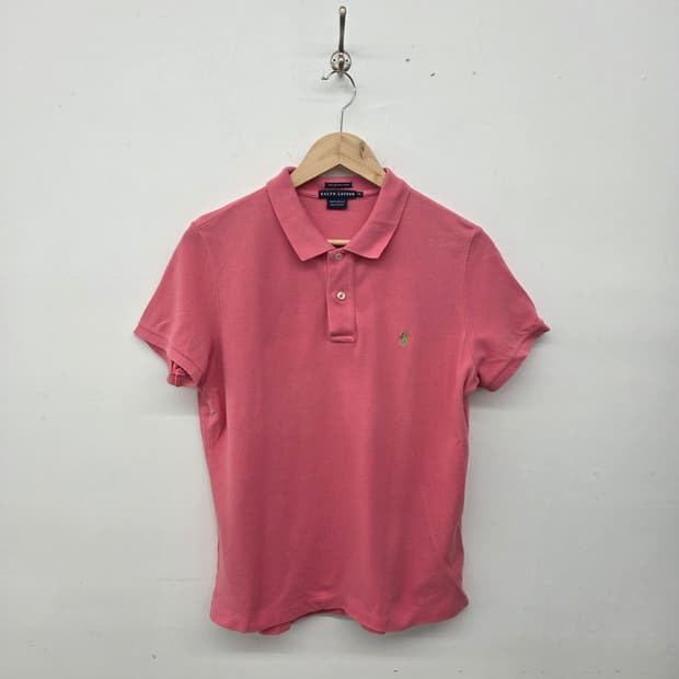 폴로 랄프로렌 핑크 반팔 폴로티 여XL