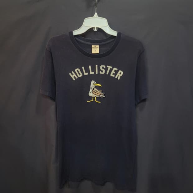 HOLLISTER 홀리스터 빈티지 페이디드 Y2K 자수로고 셔츠 