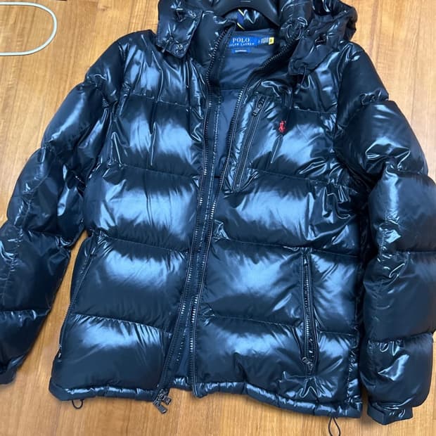 폴로유광패딩 s 정품 