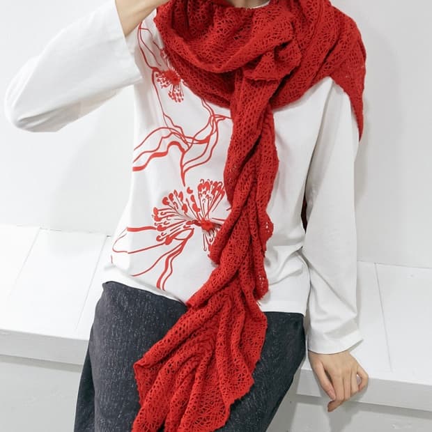Issey Miyake Fete Shirring Scarf