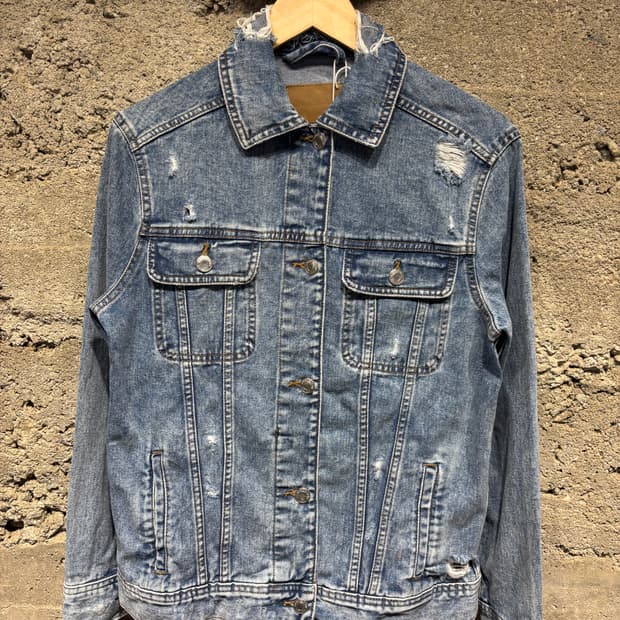 Bluenotes Denim 빈티지 워싱 데님 자켓