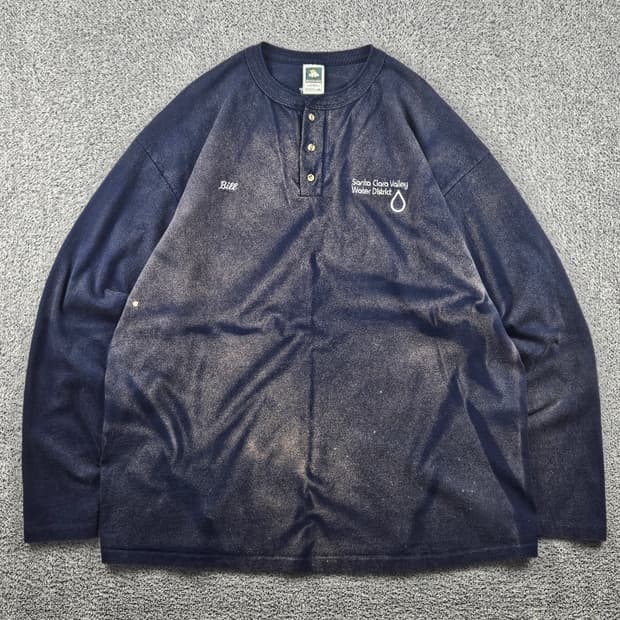 USA 코튼디럭스 싱글스티치 롱슬리브 커스텀 ( 2XL ) / 12207