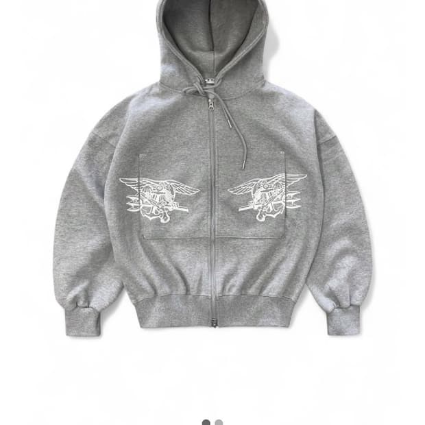 왓츠더유즈 네이비씰 후드집업 M