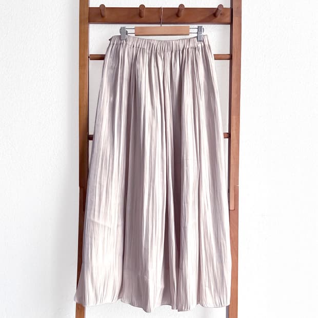 [EARTH MUSIC & ECOLOGY] 안개빛 플레어 스커트