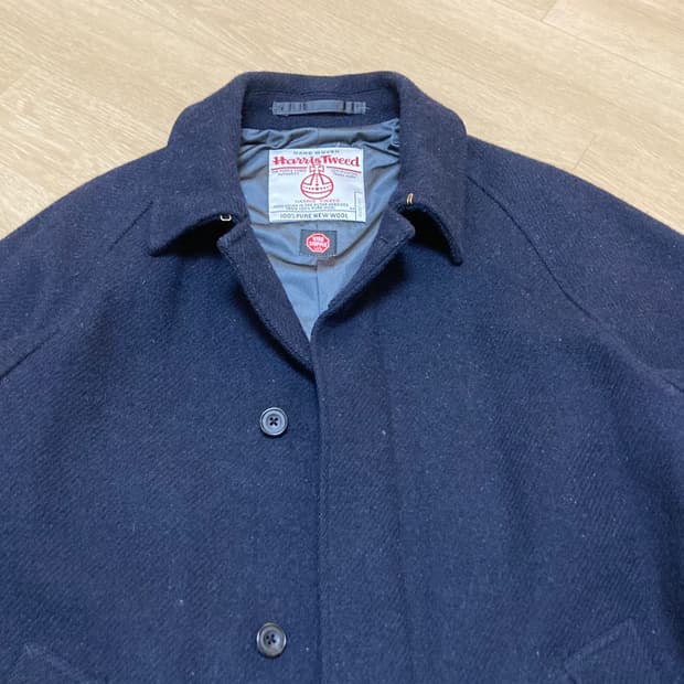 빔즈 플러스 해리스 트위드 발마칸 코트 S