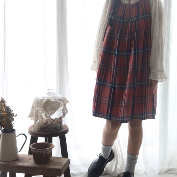 [Kapital] Check Tunic Dress