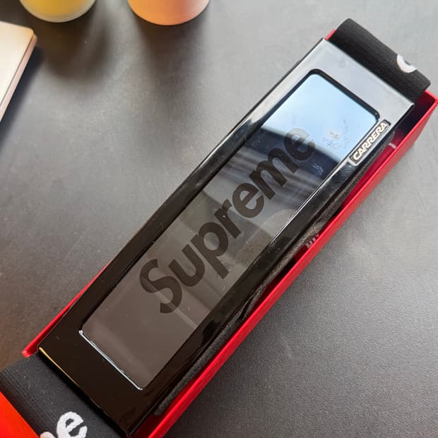 슈프림 x 카레라 오버탑 고글 블랙 21FW