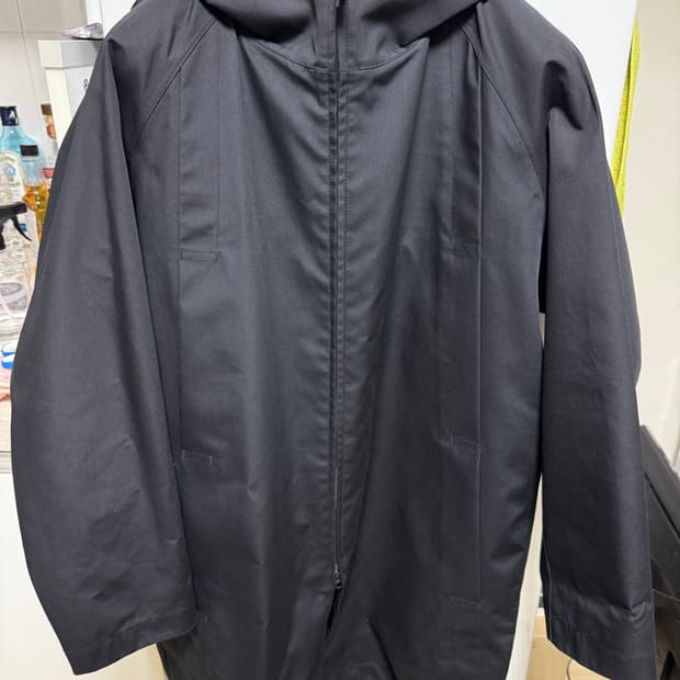 유니클로u 19ss 블록테크 후드 코트 m