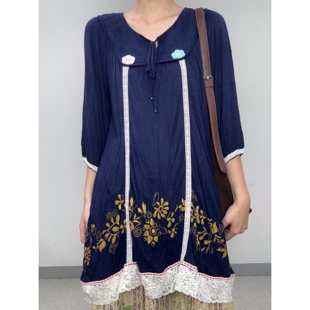 빈티지 scolar 오리엔탈 원피스