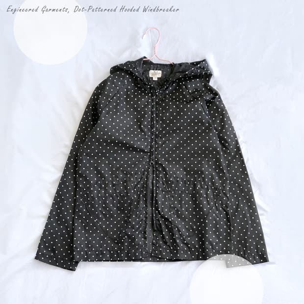 엔지니어드가먼츠 도트 후드 바람막이 ☆