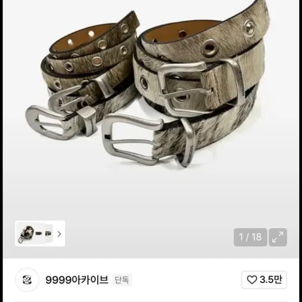 9999 아카이브 송치 벨트 스노우 와이드