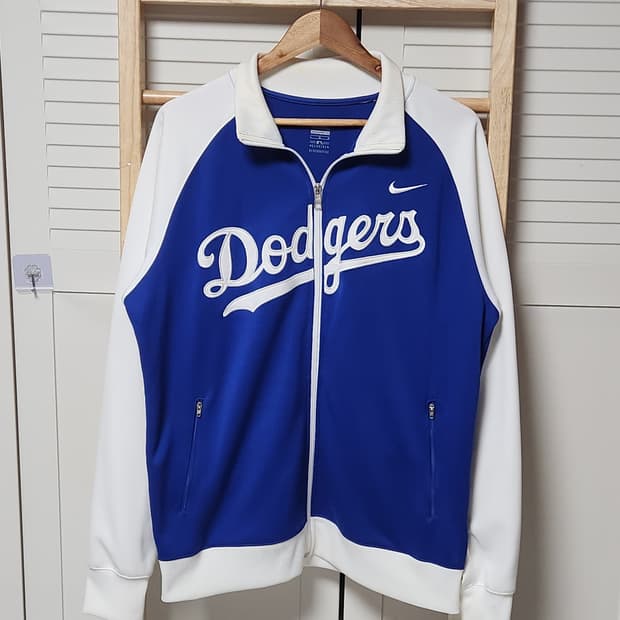 XL 나이키 LA 다저스 흰파 트레이닝 져지 자켓 NBA