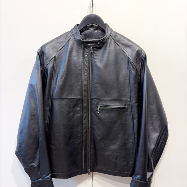 25FW 이얼즈어고 디스트레스드 레더 자켓